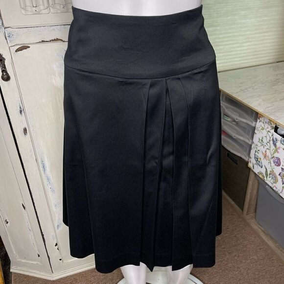 International Concepts Black Pleated Skirt Size 10 - Picture 10 of 11